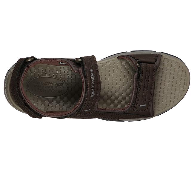 Sandalias de Verano Skechers Hombre - Tresmen Marrones JUCDP1693